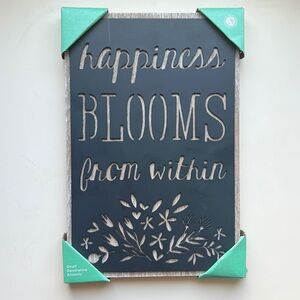 Decorative wall accent - Happiness Blooms From Within
